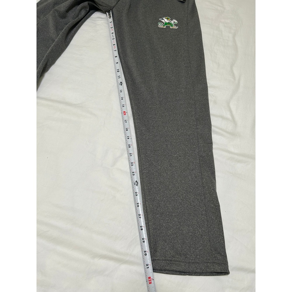 Captivating Notre Dame Fighting Irish Mens Gray Fleece Sweatpants Medium NWT - Picture 11 of 12